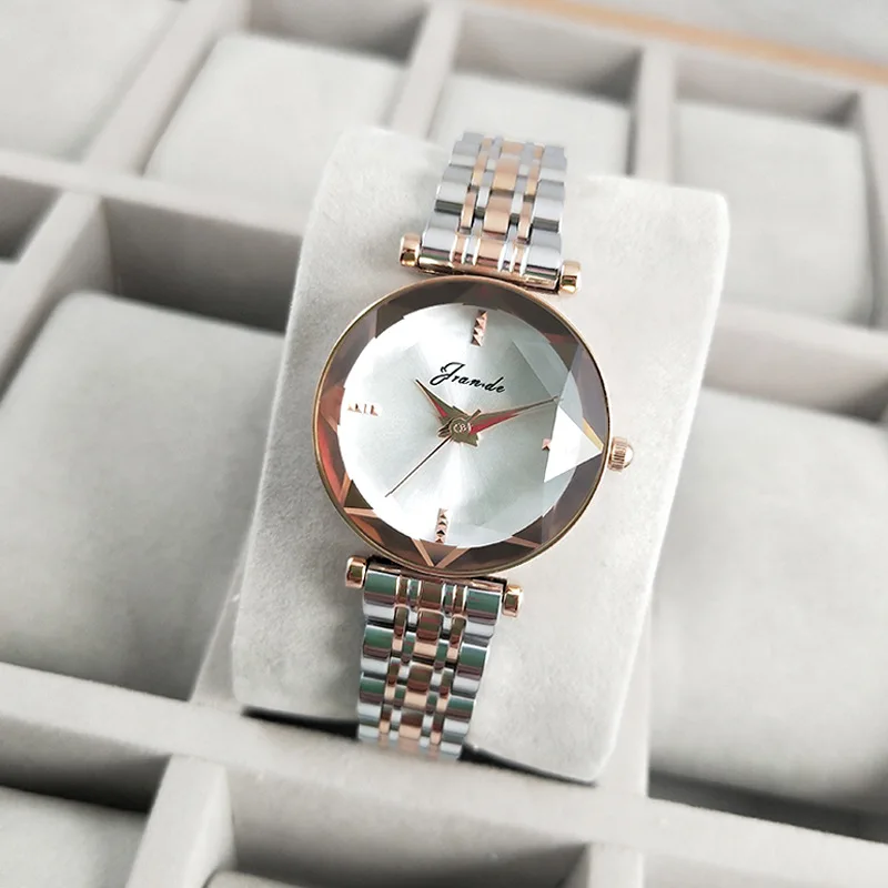 

Grande Brand New Style Women Watch Fashion Simple Waterproof Student Stainless Steel Strap Business Women Quartz Watch