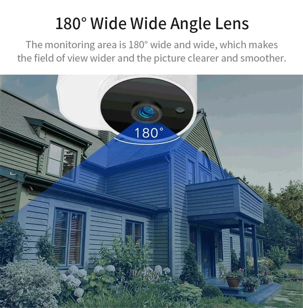 Автомобильная уличная домашняя панорамная камера видеонаблюдения Wifi 1080P
