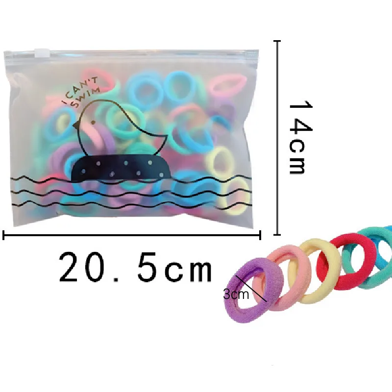 

50/Set Girls Colorful Nylon Small Elastic Hair Bands Children Ponytail Holder Scrunchie Headband Kids Hair Accessories