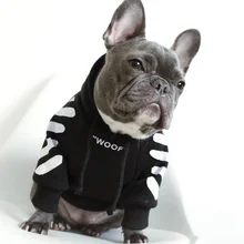 Французская одежда для бульдога собака толстовка Adidog теплая спортивная ретро для собак Толстовка с капюшоном Домашние животные одежда для щенков и Собак Мопс щенок одежда чихуахуа