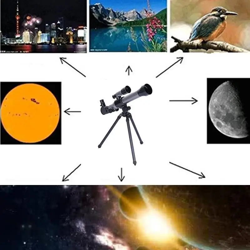 

Outdoor Monocular Astronomical Telescope With Tripod Portable Toy Children
