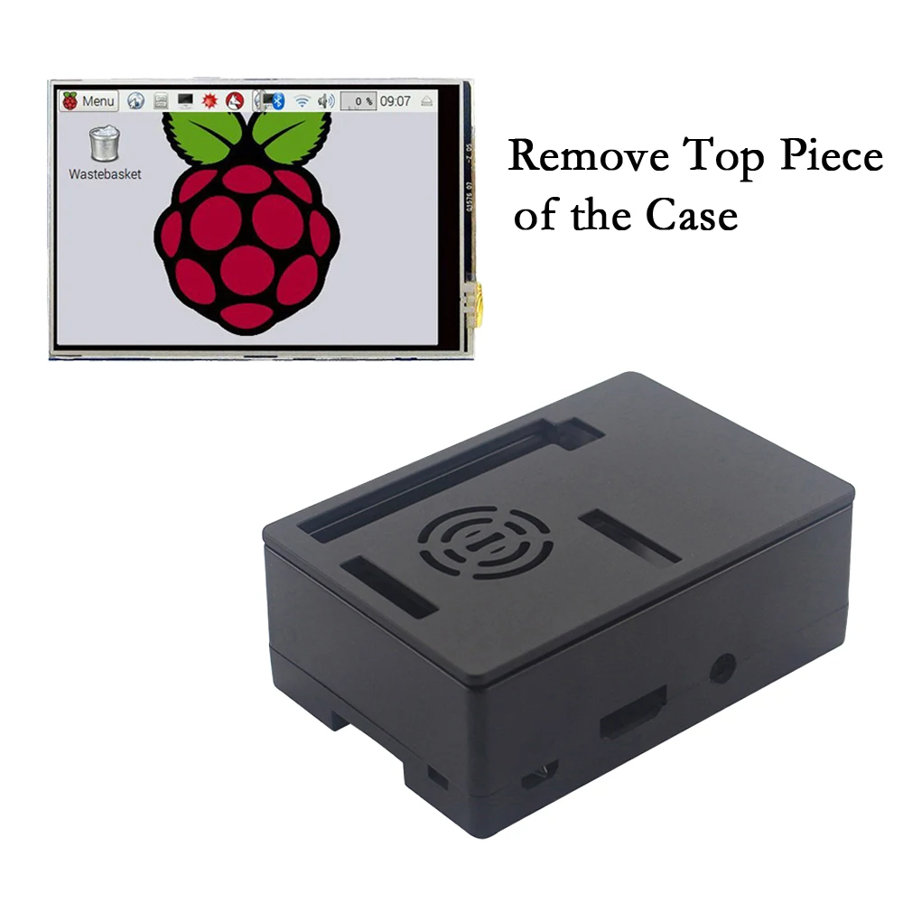 Чехол Raspberry Pi 3 из АБС пластика с 5 дюймовым сенсорным ЖК дисплеем или пластиковой