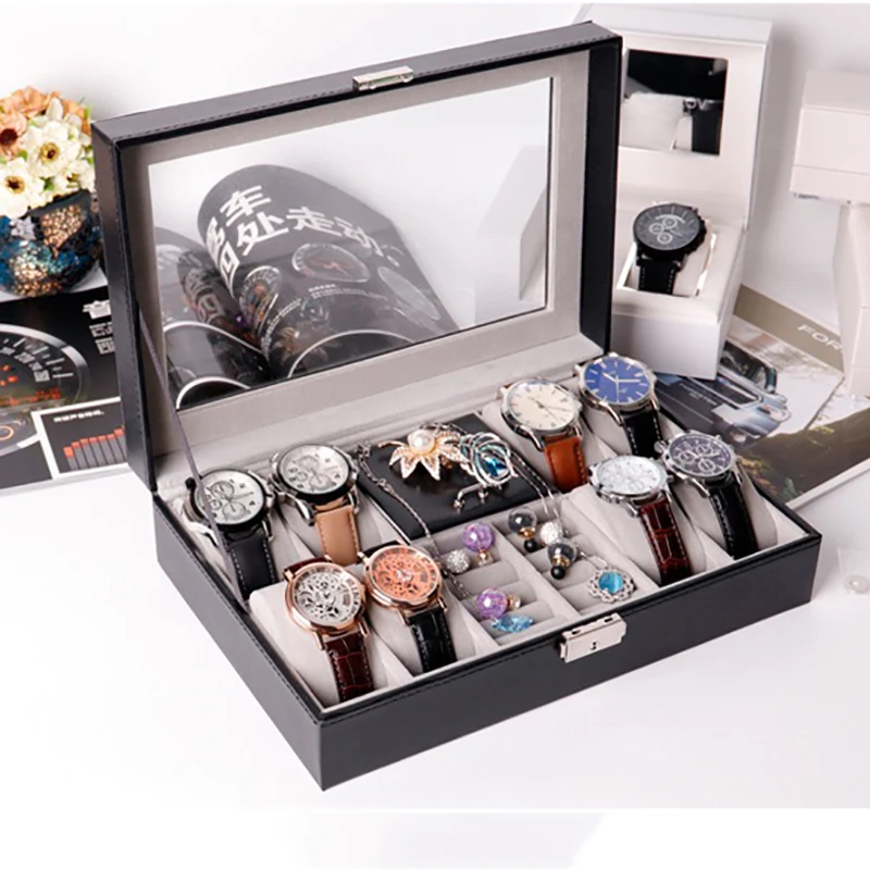 Контейнер для ювелирных украшений из искусственной кожи роскошный сетчатый