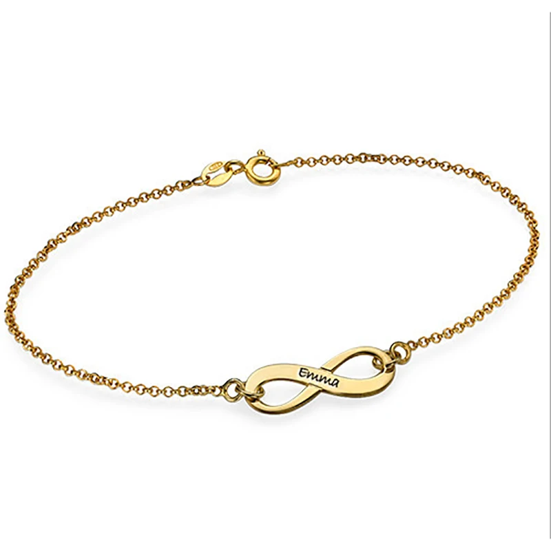 

2021 Personalized name bracelet custom stainless steel fashion jewelry family gifts