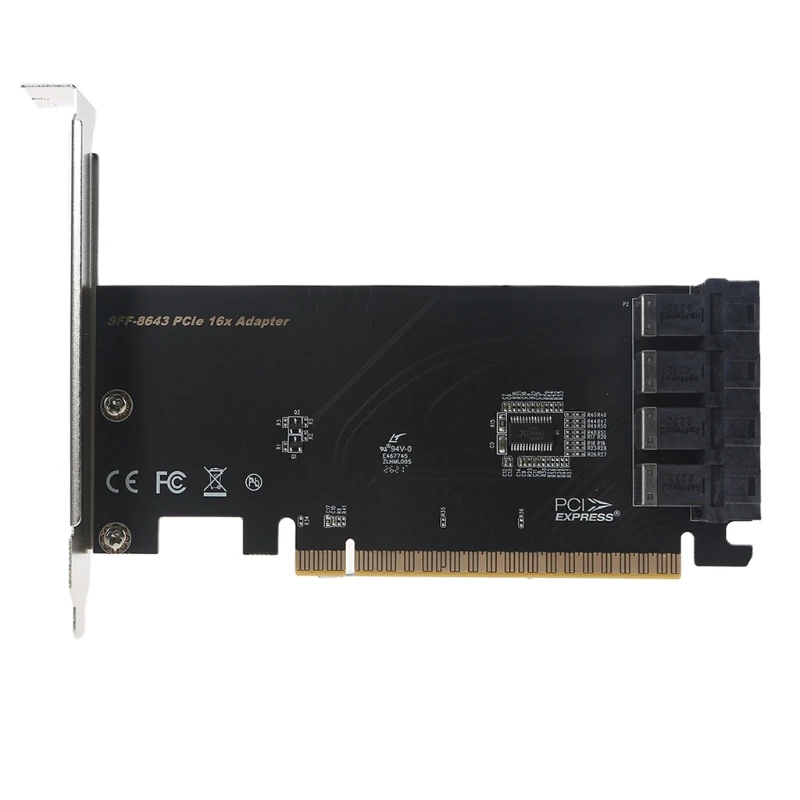 

Адаптер PCIe 16X на 4 порта Стандартная карта памяти 2,5 дюйма PCIe NVMe SSD