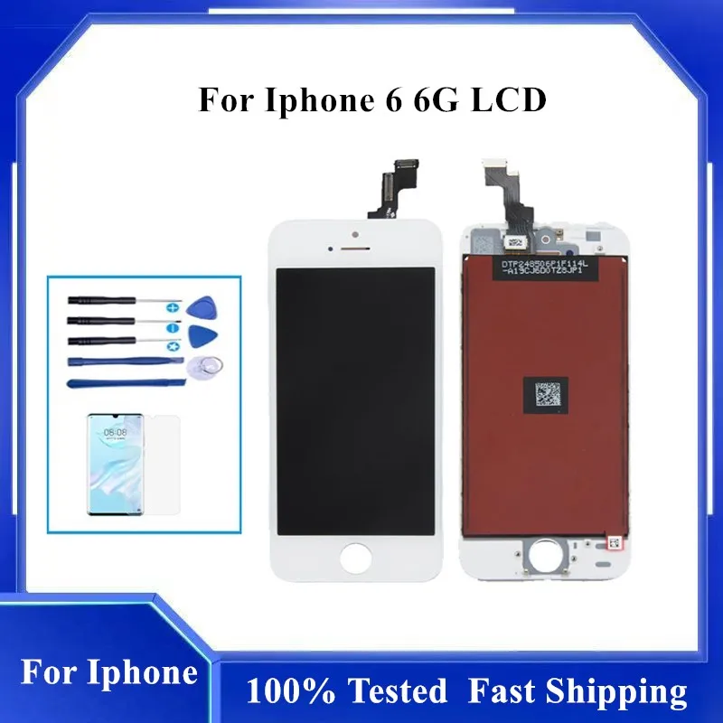 

Brand New 100% Tested For iPhone 6 A1459 A1586 A1589 LCD Assembly Touch Screen LCD Display For iPhone 6 Screen Touch Digitizer
