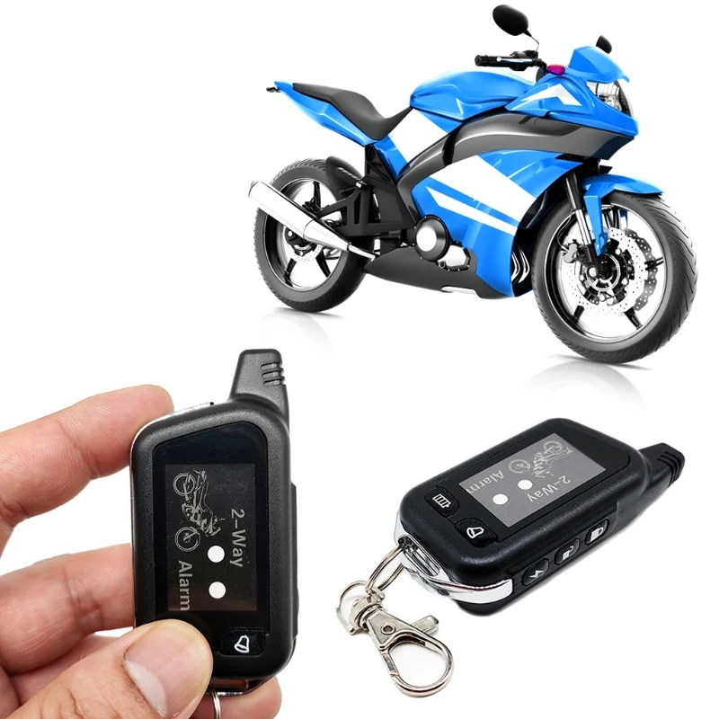 

Motorcycle Anti-Theft Alarm Security System LED Display with Mute Mode for Alert Motor Owner