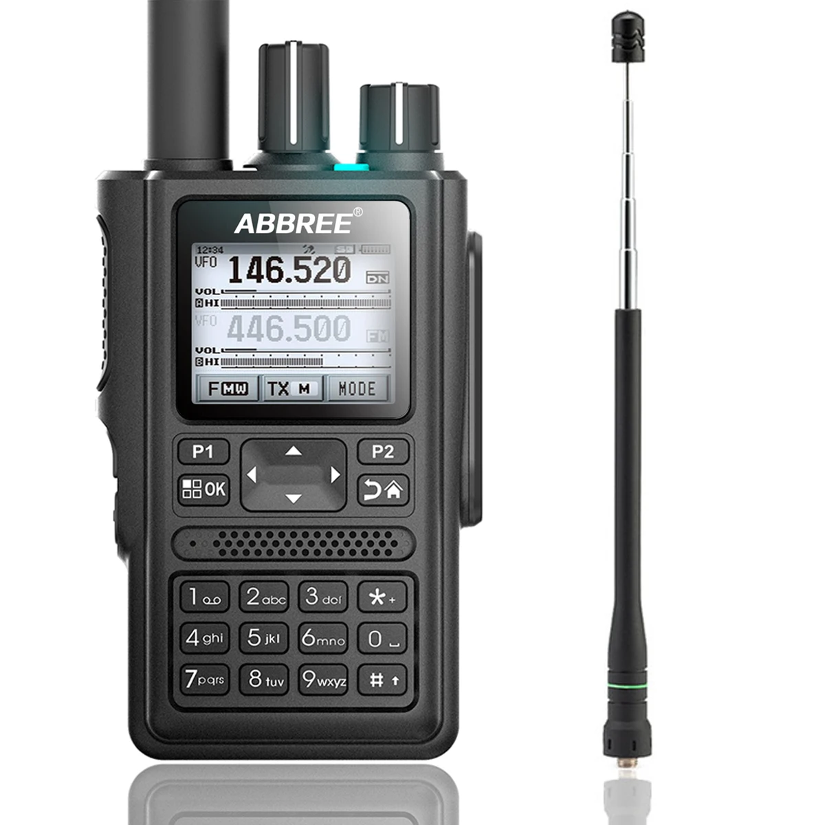 add 775 antenna ABBREE AR-F8 несколько полос рация с GPS высокой мощности 8 Вт CTCSS и dcs обнаружения цвета ЖК-дисплей дисплей 999CH ham дальний Пеший Туризм - Цвет: add 775 antenna