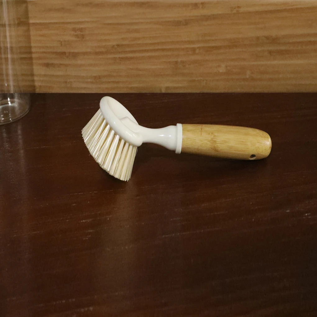 Деревянная ручка щетка для мытья посуды миски скруббер кухонные принадлежности