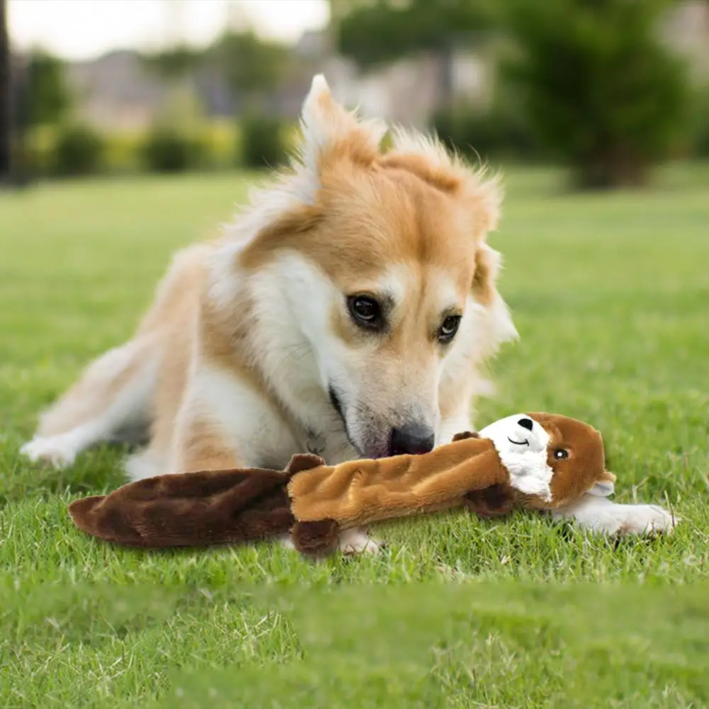 

3pcs Pet Dog Toy Cute Animals Plush Squeak Toy Safety and Non-toxicity Graceful and Beautiful Puppy Chew Bite Resistant Toys