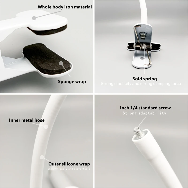 Mi Camera Head Pro PTZ 2k Edition Book Desktop Clip Iron Bracket Adjustable White Cradle Baby xiaomi webcamBed Punch-free | Безопасность