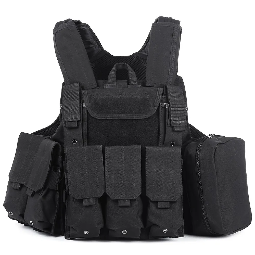 Camouflage Hunting Military Tactical Vest Amphibious Battle Combat Airsoft Molle Bullet Assault Plate Carrier Vest Safety Vest