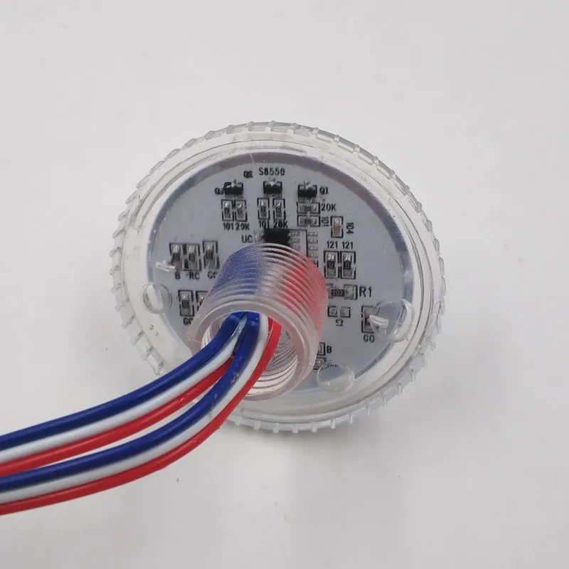 Адресуемый 45 мм светодиодный пиксельный светильник 12 светодиодов 5050RGB 2 88 Вт IP66