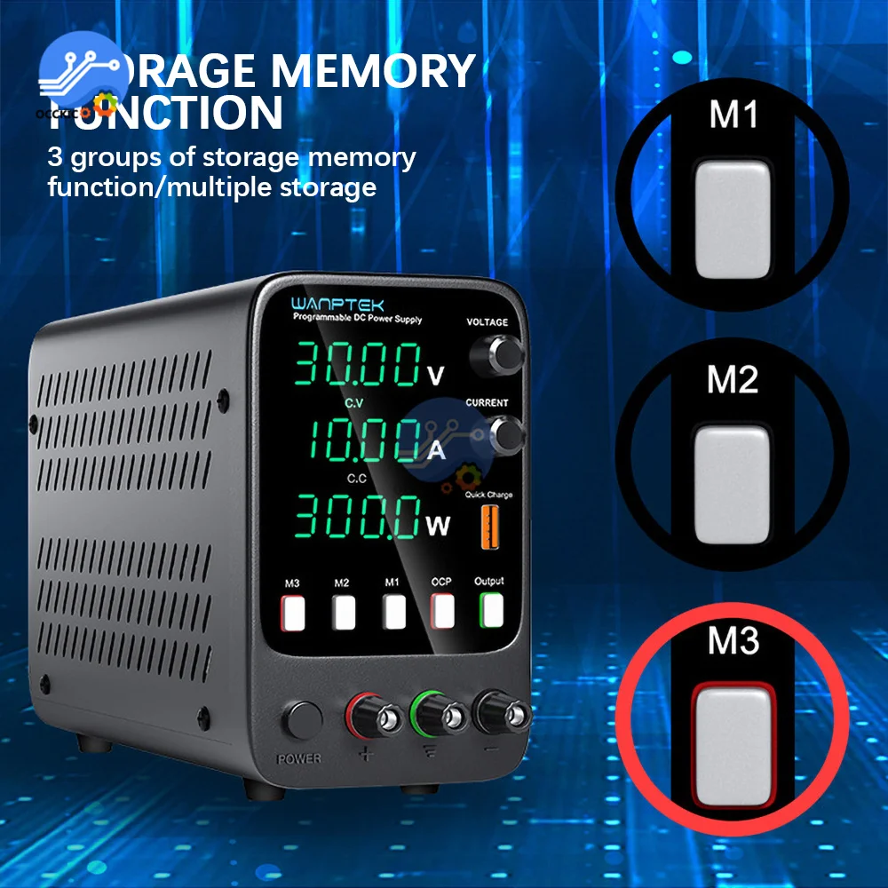 Регулируемый источник питания постоянного тока 30 в 60 в 120 в 160 в, лабораторный программируемый настольный источник питания с функцией памяти, регулятор переключателя напряжения