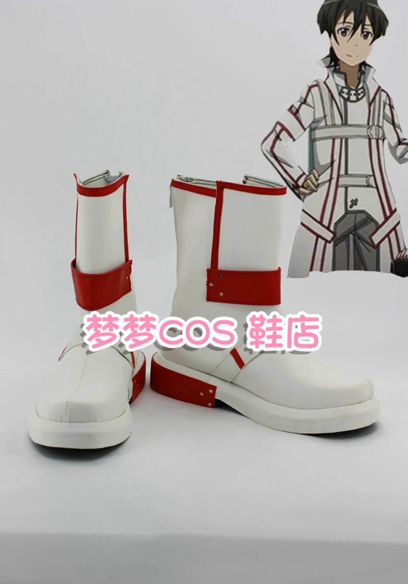 

Anime Sword Art Online KIRITO Kirigaya Kazuto Blood Raiders Cosplay Shoes Boots Custom Made