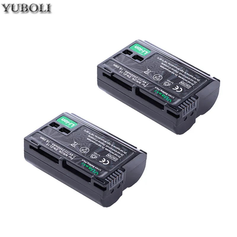 2 batteries Bateria EN EL15 EN-EL15A ENEL15 EN-EL15 Батарея пакет для Nikon D500 D600, D610 D750 D7000 D7100 D7200 D800 D800E D810 D810A& 1 v1 - Цвет: 2 batteries