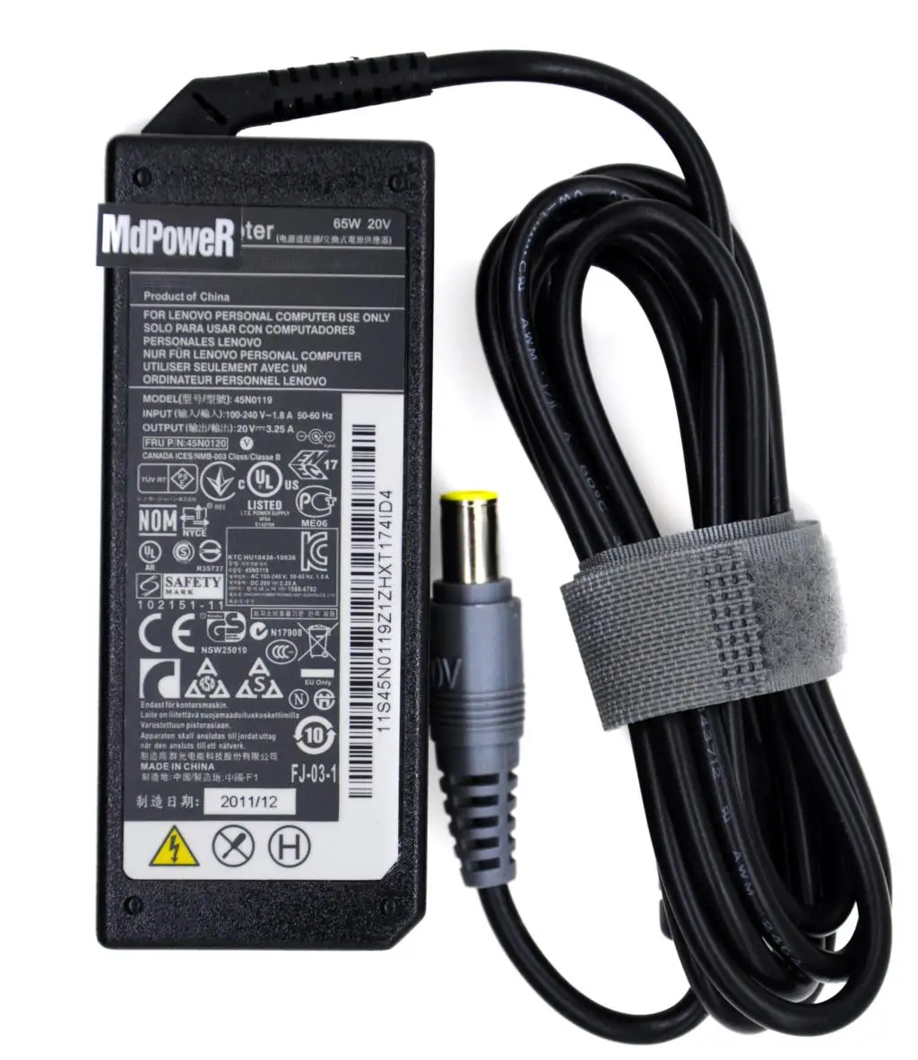 original 20v 3 25a ac adapter laptop charger for lenovo thinkpad r60 r61 t60 t61p x220 x201i x61s x200 x60 x61 e40 x301 45n0119 free global shipping