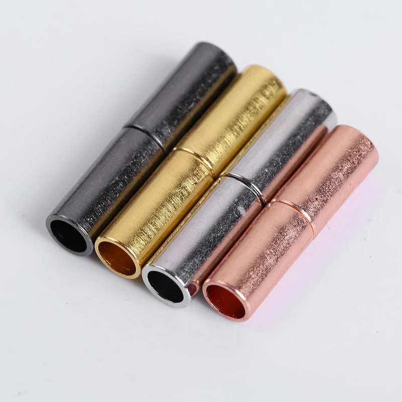 

6-10Pcs/Lot 3 -15mm Strong Magnetic Clasps Leather Cord Bracelet Necklace Connector End Caps Clasps For Jewelry Making Supplies