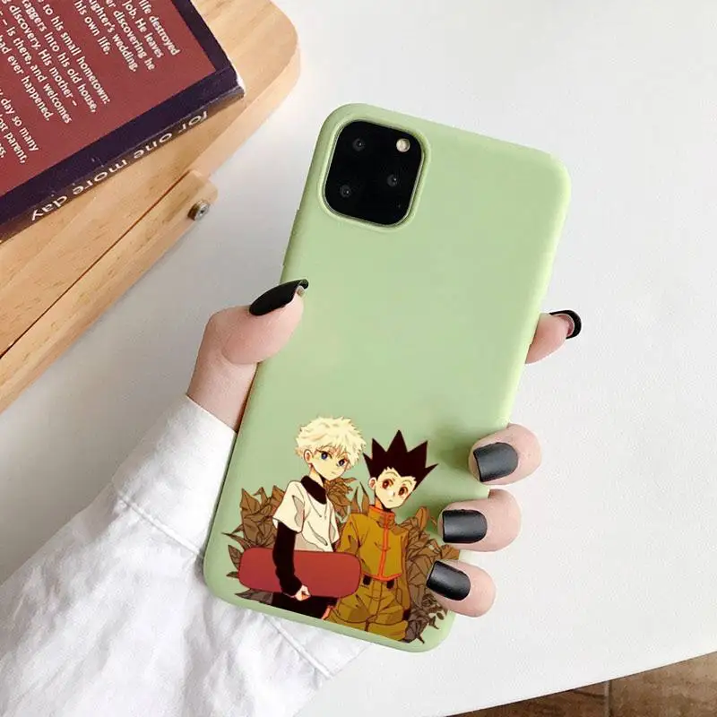 

HUNTER x HUNTER Japan anime Phone Case Candy Color for iPhone 6 7 8 11 12 s mini pro X XS XR MAX Plus