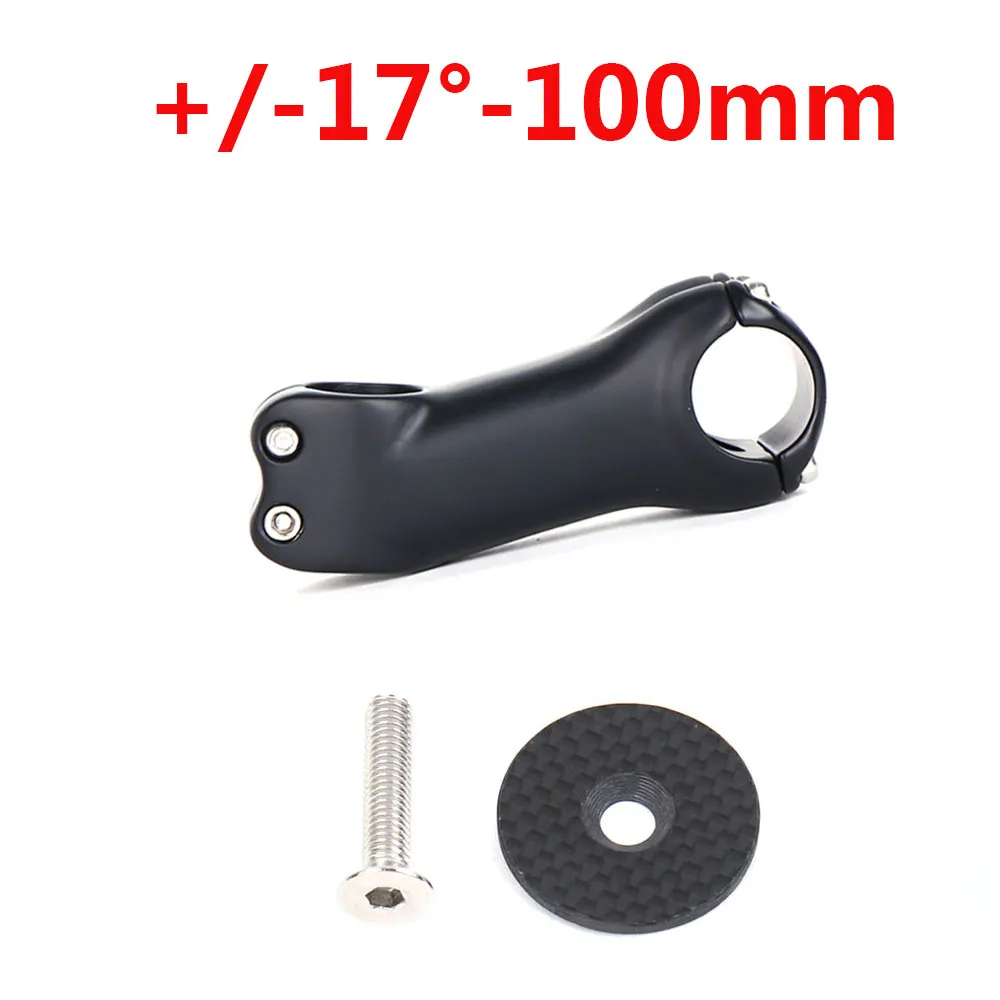 17Degree100mm-2309 LRG углеродный стержень для горного велосипеда, шоссейный велосипедный стержень из углеродного волокна 6/17 градусов 31,8 мм - Цвет: 17Degree100mm-2309