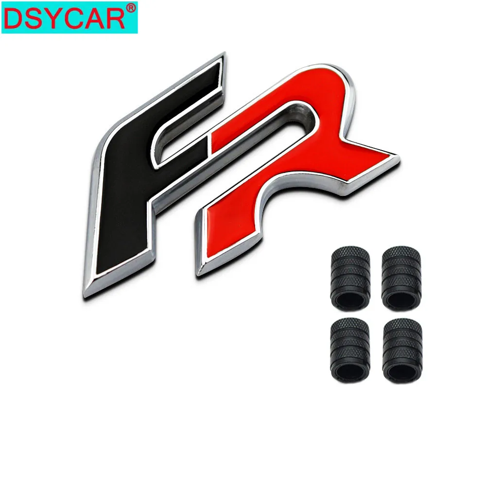 Dsycar 3D металла FR логотип Автомобильная наклейка с эмблемой значком + 4 шт.