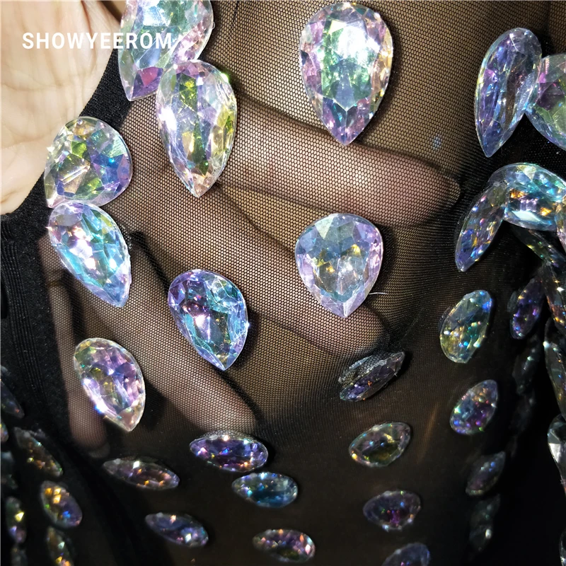 Серебристо черное яркое платье со стразами с длинными рукавами костюм Go женское