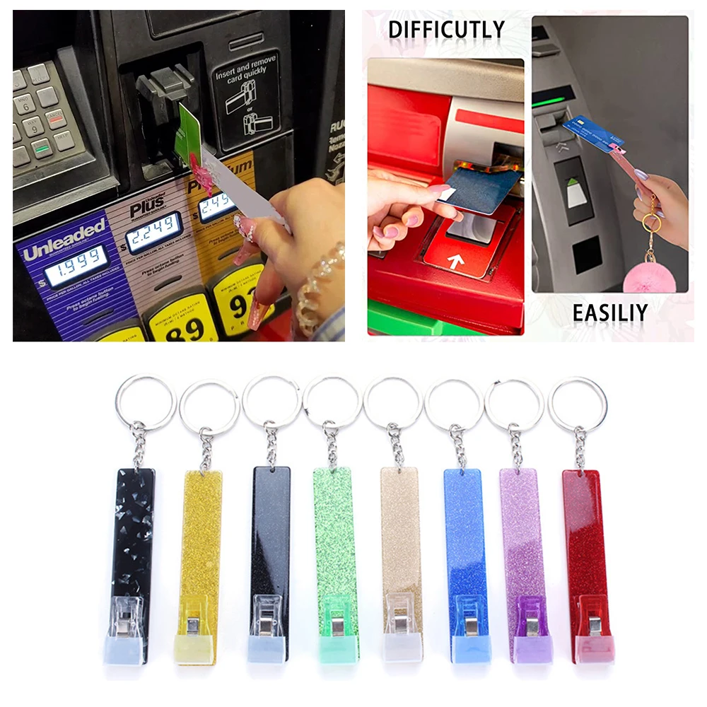 Хит продаж захват для карт банкомата брелок ключей пользовательский кредитной