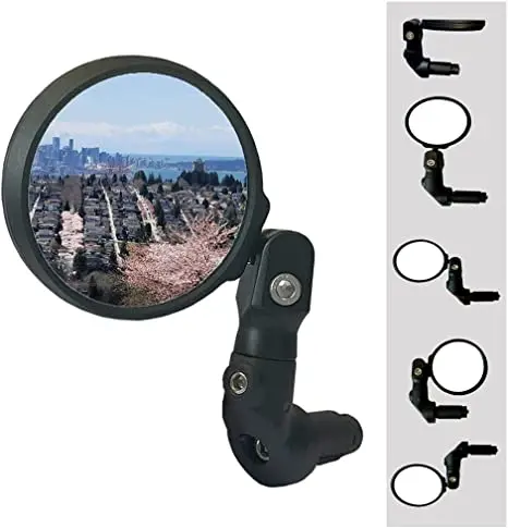 

Handlebar End Bicycle Rearview Mirror 360 Rotating Durable Rotatable Rearview Mirror Transparent Lens Bicycle Accessories Sale