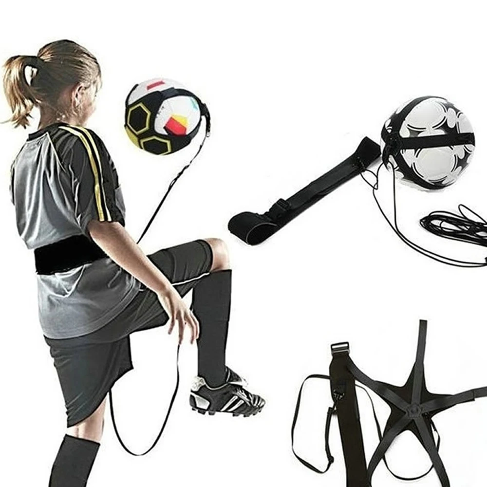 

Solo Soccer Football Trainer Set Kick Juggle Bags Training Children Auxiliary Circling Waist Belt Trainer Rebound Ball