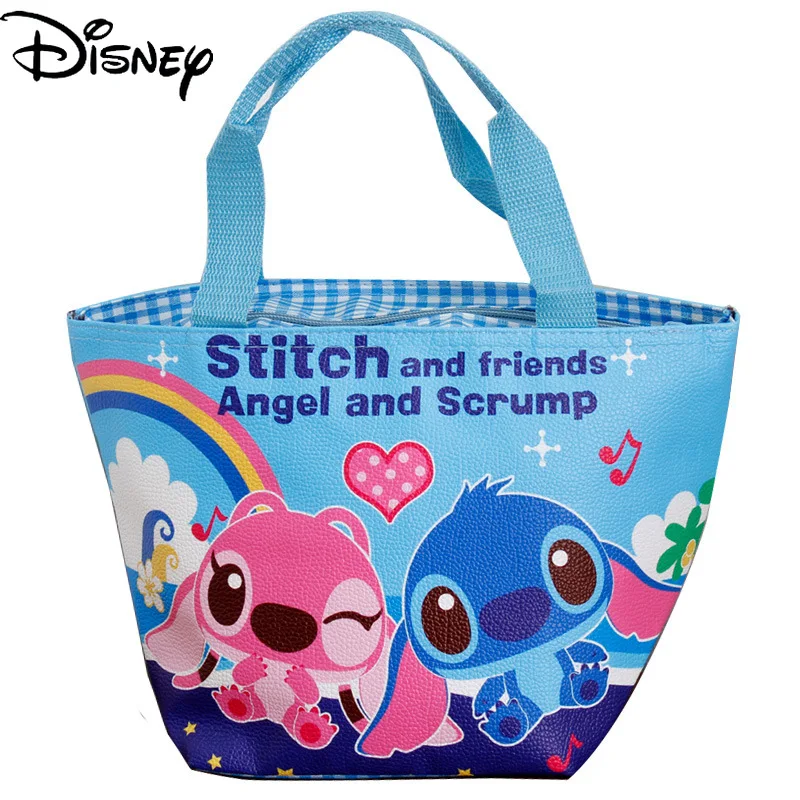 

Disney Your Frozen Lunch Bag Leather Thickened Long-term Insulation Cartoon Cute Handbag Student Casual Lunch Box Bag