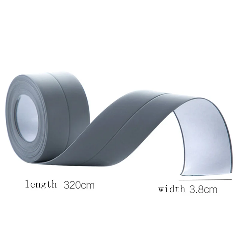 

Bathroom Tape Wall Stickers Shower Sink Bath Sealing Strip Tape PVC Self adhesive Waterproof Wall Sticker for Bathroom Kitchen