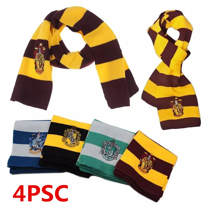 4 шт. зимняя теплая шапка шарф перчатки/шарф/галстук для косплея детей женщин