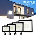 Светодиодный прожектор 20 Вт 30 Вт 50 Вт 100 Вт, переменный ток 220 В, инфракрасный датчик движения, регулируемая настенная лампа, водонепроницаемая наружная поисковая лампа, точечный светильник