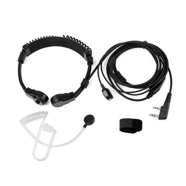 Горячая 3c-выдвижная гарнитура с микрофоном и креплением на горле PTT рация наушник