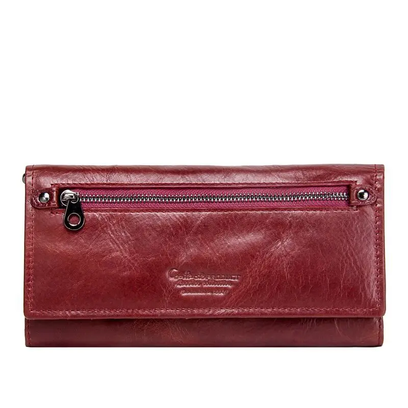 

Wallets Leisure Women Wallet Money Bag Fashion Cow Leather Purse Multi-function Female Billetera Mujer Polyester