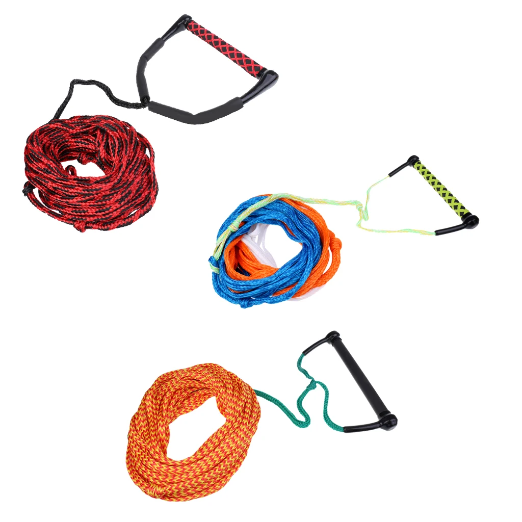 Безопасный серфинг 1000 кг 23 метра 10 мм водный лыжный канат для Вейкборда с ручкой