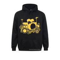 cool drum kit percussion retro drummer pullover long sleeve hoodies mother day mens sweatshirts moto biker clothes fitted