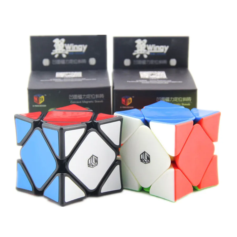 

QIYI 56mm magnet wingy 3x3 Speed cube Skew Magnetic twist puzzle Magico Cubo Education Toy