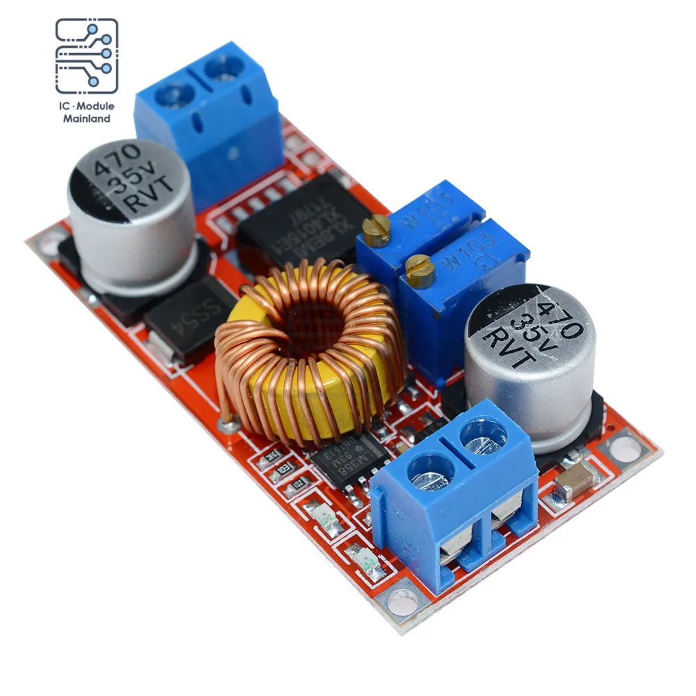 5A XL4015 Constant Current Constant Voltage Step-Down Charging Board DC 5V-32V to 0.8V-30V Buck Converter Battery Charger Board