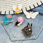 Свадебный День Святого Валентина орел бабочки птица на эмали штырь животных насекомых знак Броши Одежда отворот коллекция булавок, ювелирное изделие, подарок для детей