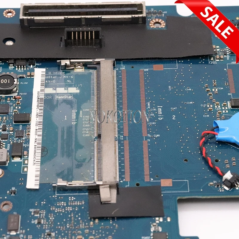 NOKOTION KAQ00 LA-4951P 595764-001 материнская плата ноутбука для hp EliteBook 8540P 8540W DDR3 с графическим слотом не поддерживает i7