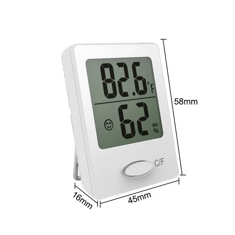 

Multifunction Thermometer Hygrometer Automatic Electronic Temperature Humidity Meter Indoor Outdoor Weather Station Clock