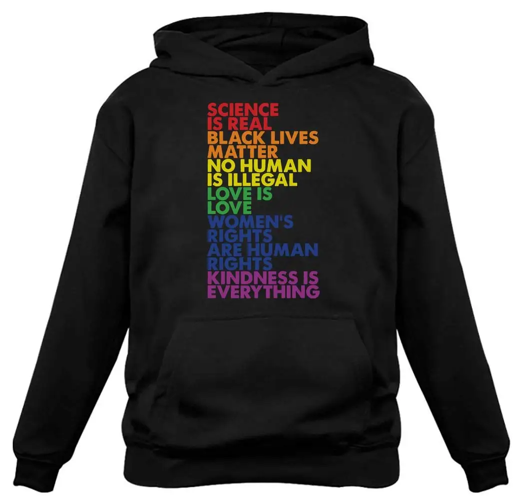 

Классные толстовки-худи с надписью «Science is Real Black Lives», «Love Is Love»