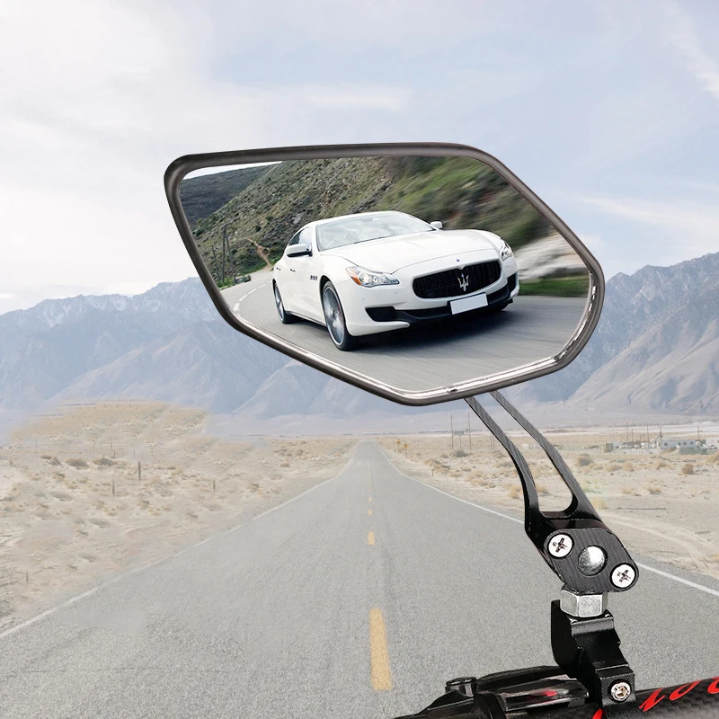 

Bicycle Rear View Mirror Bike Cycling Clear Wide Range Back Sight Rearview Reflector Adjustable Handlebar Left Right Mirrors
