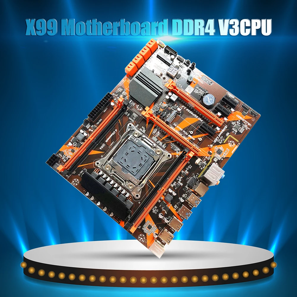 Billig 16X LGA 2011-3 12 Ports X99 ATX Motherboard 4 DDR4 PCI Express USB 64GB SATA III PC Computer Mainboard Computer Komponenten