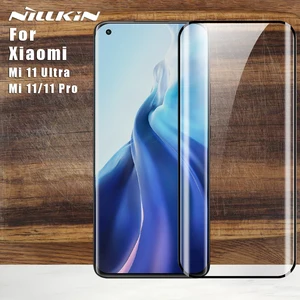 nillkin for xiaomi mi 11 ultra pro 5g glass 2pcs impact resistant curved film glass screen protector for mi 11 pro ultra free global shipping