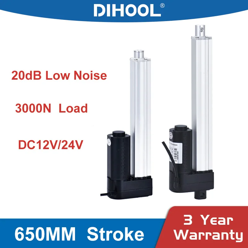 

Electric Lifting Column AC220v 650mm Stroke Linear Actuator DC Motor 1000N Push Rod Self Unicycle Scooter Telescopic Bracket