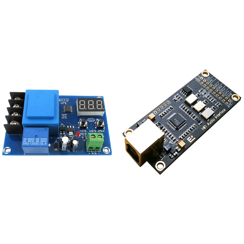 

XH-M602 CNC Battery Control Charger Module & SA9227 HIFI Fever Audio USB Decoder Suite DAC Subcard Extension Card