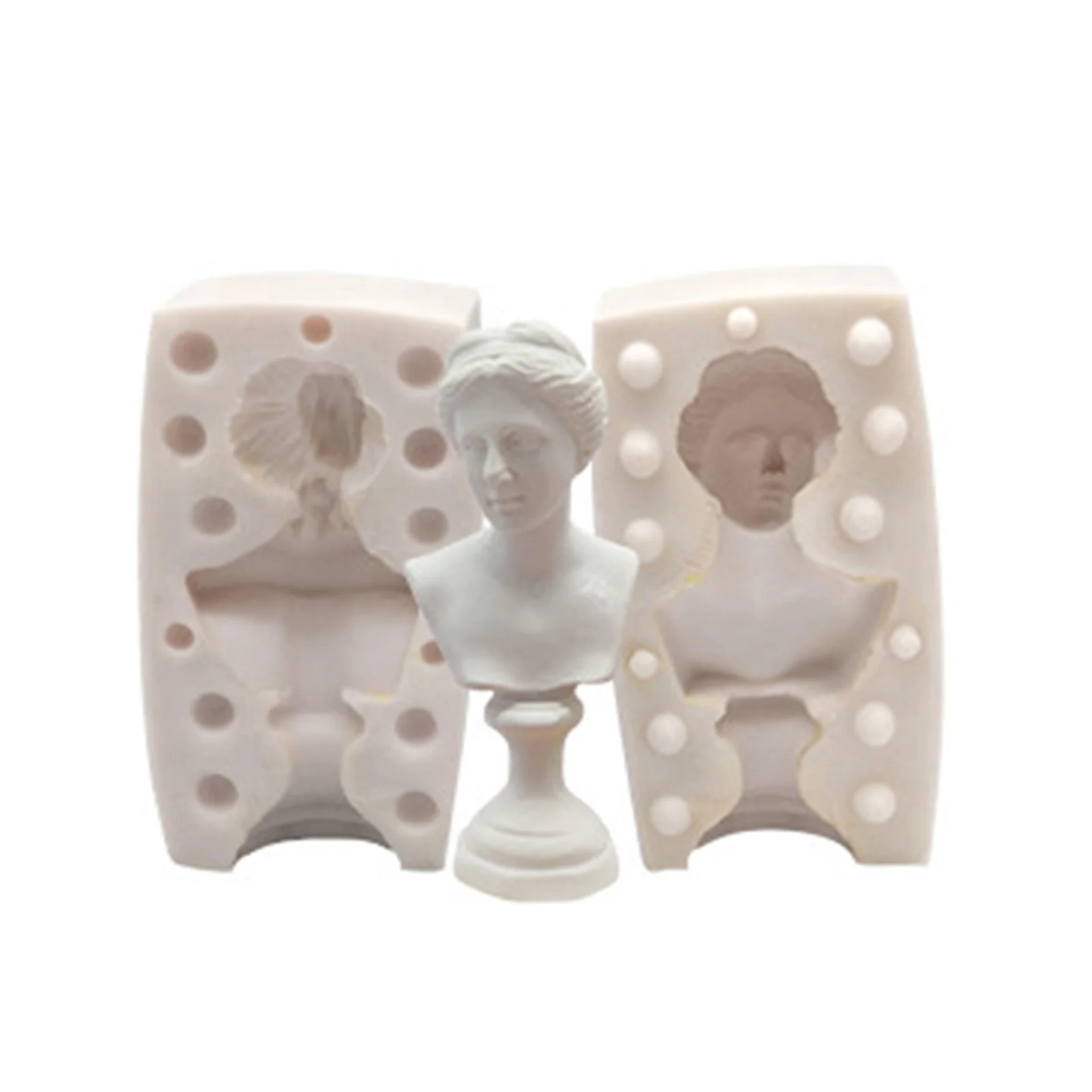 

3D Bust Mold Plaster Silicone Mold Soap Statue Venus Mould 6-Shape Resin Casting DIY West Creative Candle Portrait Silicon Molds