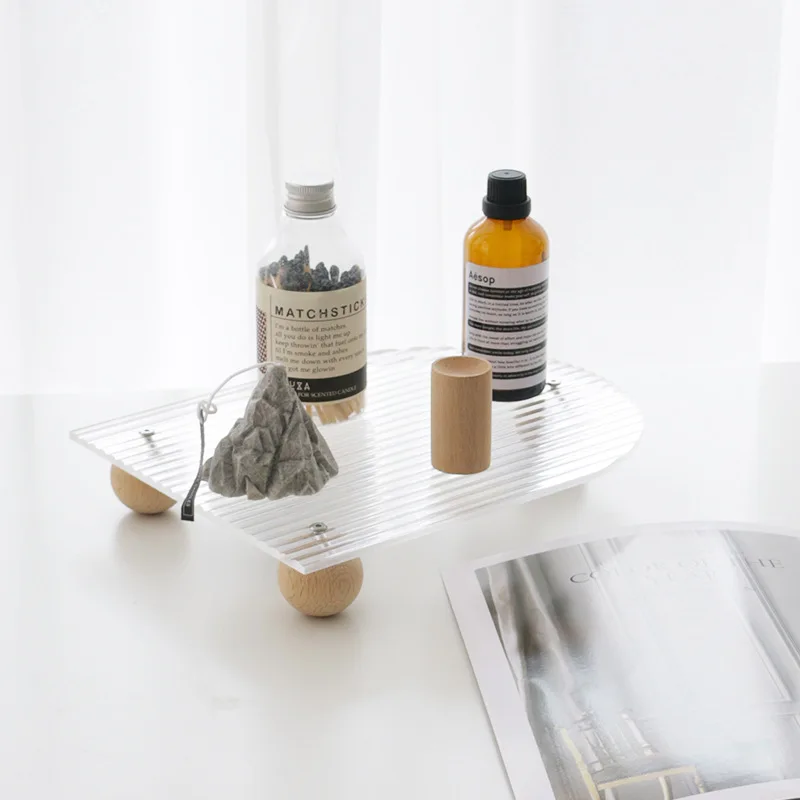 Акриловый гофрированный поднос для ароматерапии духов помады косметическое